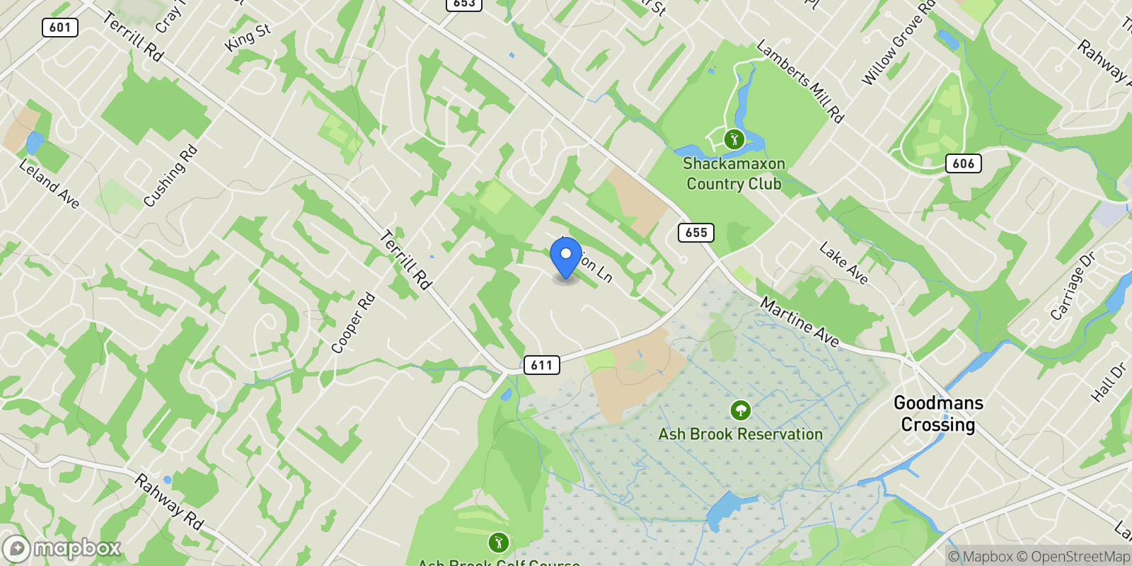 Map showing 2 Unami Ln, Scotch Plains Twp., NJ 07076, Scotch Plains, New Jersey, United States.
