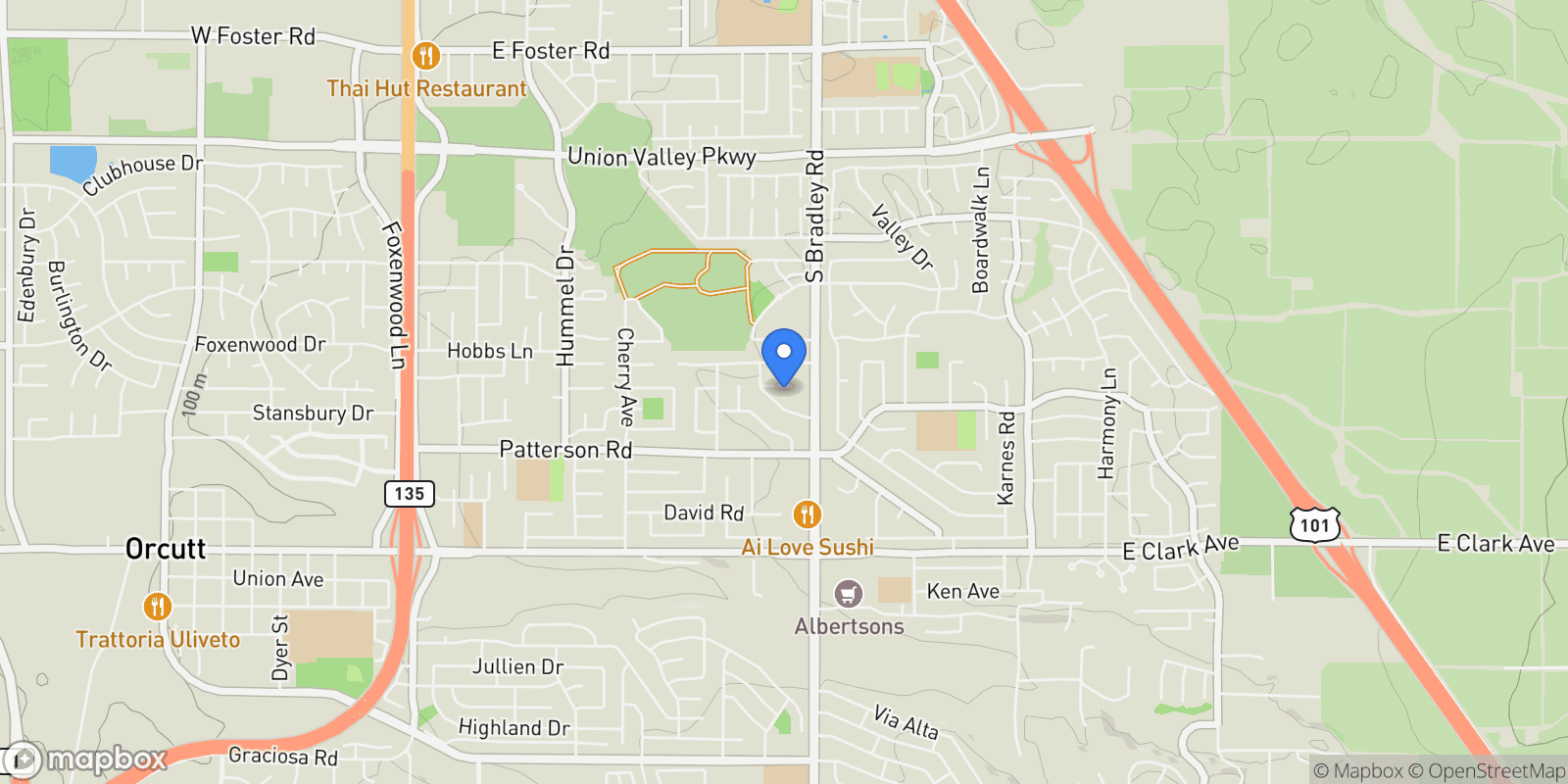 Map showing 1044 Cinnabar Court, Santa Maria, CA 93455, Santa Maria, California, United States.
