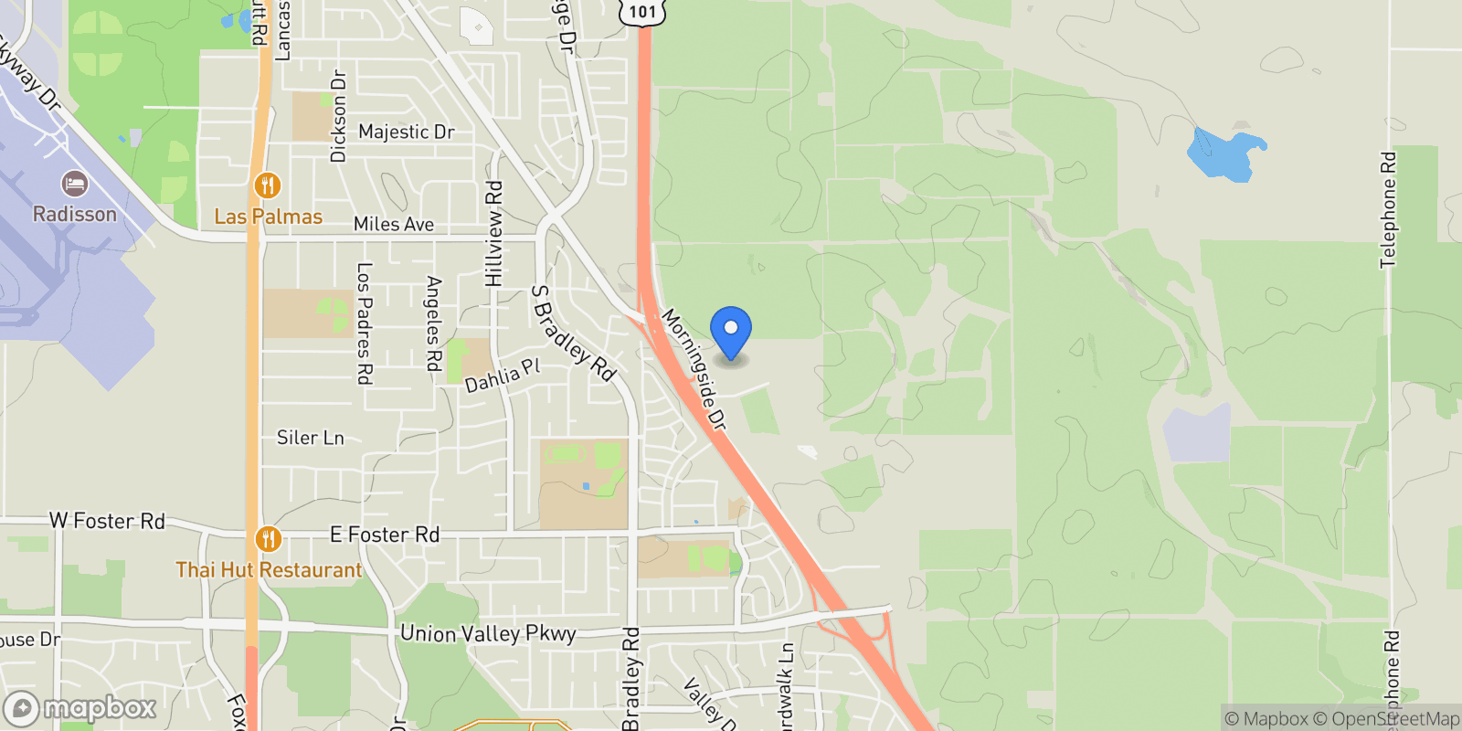 Map showing 3920 S Us Highway 101, Santa Maria, CA 93455, Santa Maria, California, United States.