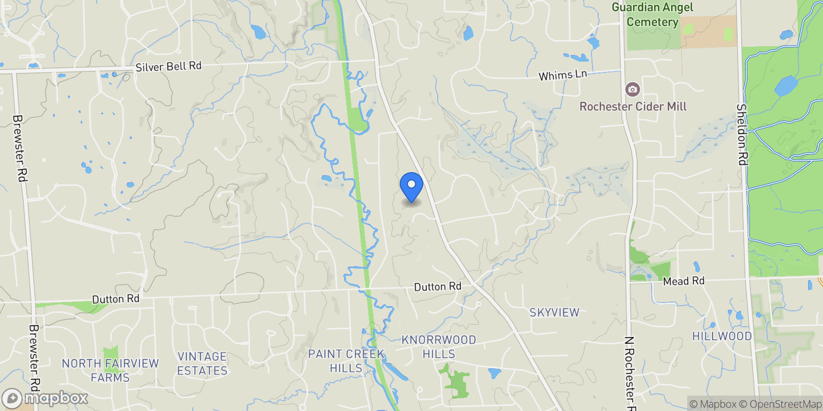 Map showing 854 Northgate Road, Rochester, MI, 48306, USA, Rochester, Michigan, United States.