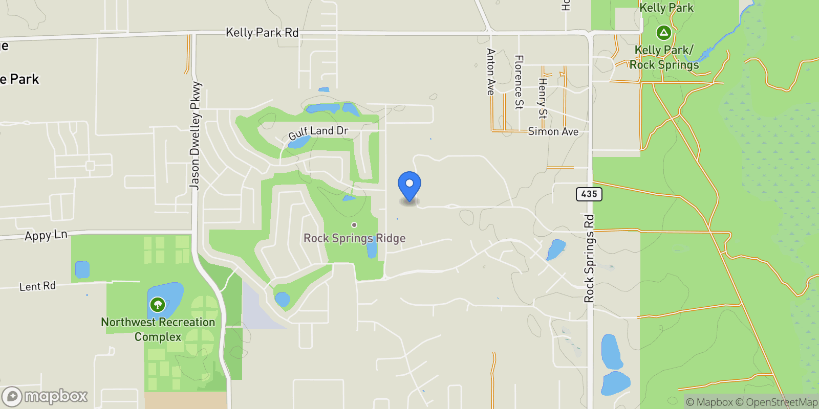 Map showing 250 Kentucky Blue Circle, Apopka, FL 32712, Apopka, Florida, United States.