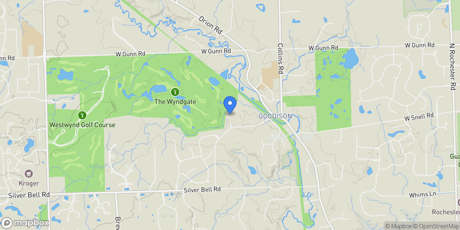 Map showing 4575 Hidden Glen, #UNIT #3, Oakland Township, MI, 48306, USA, Rochester, Michigan, United States.
