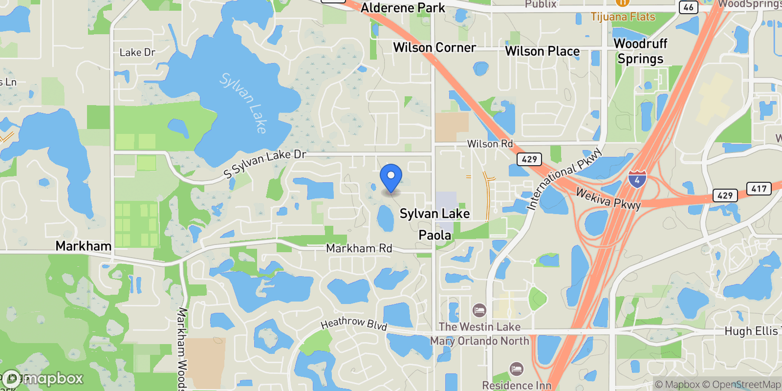 Map showing 1560 Katie Cv, Sanford, FL 32771, Sanford, Florida, United States.