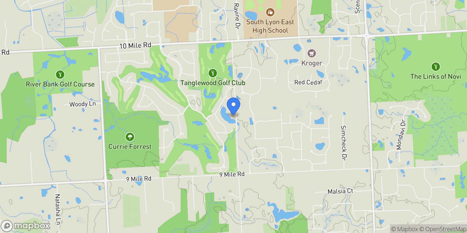 Map showing 23275 Chubb Road, South Lyon, MI, 48178, USA, South Lyon, Michigan, United States.
