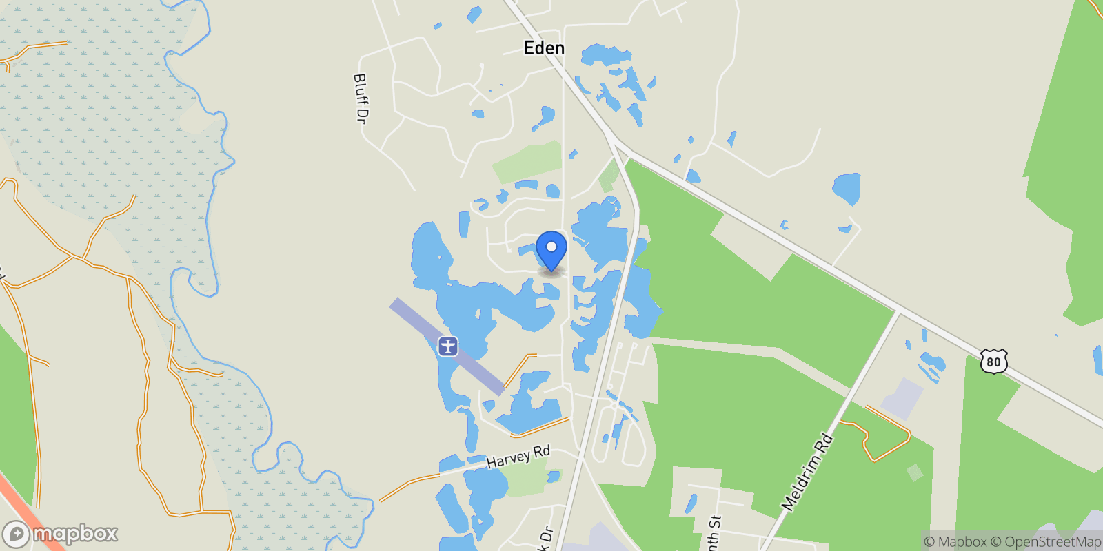 Map showing 203 Cypress Lakes Drive, Bloomingdale, Georgia, United States.