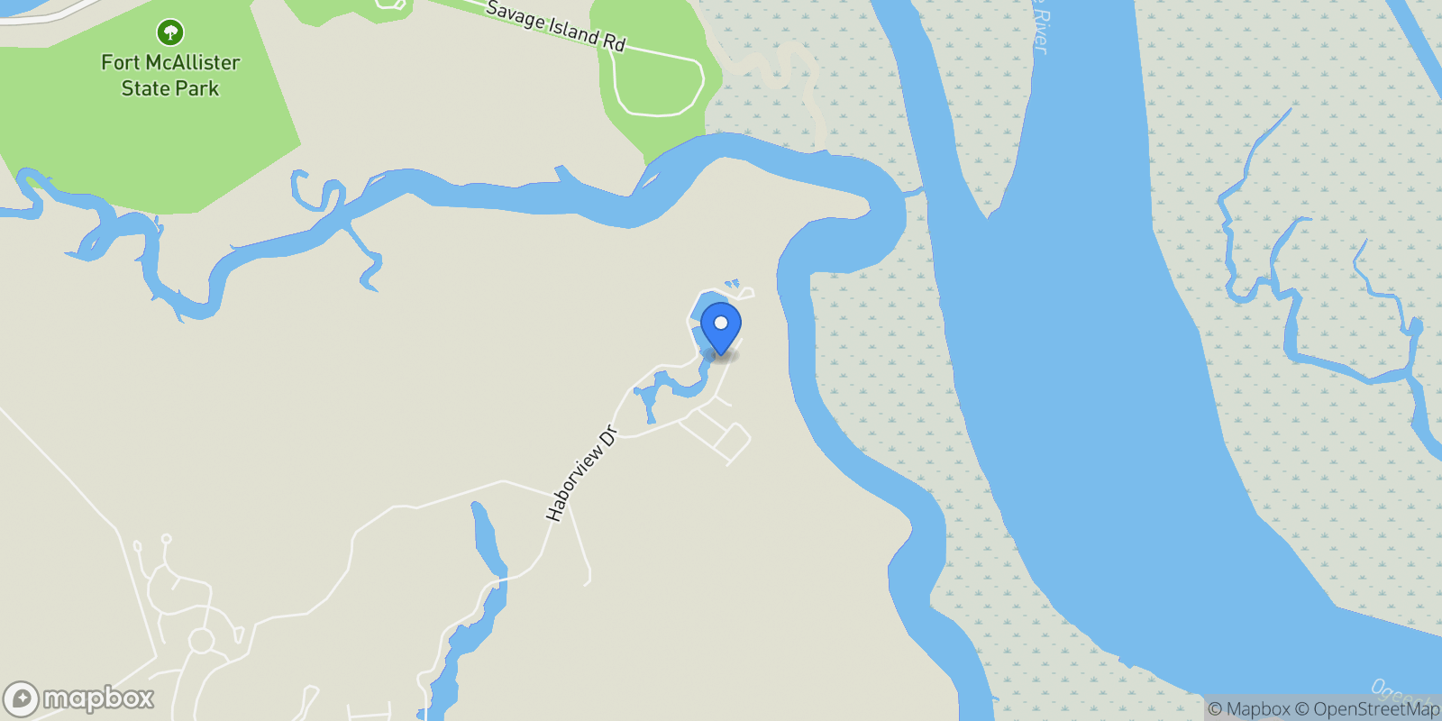 Map showing 437 Bear River Drive, 31324, Georgia, United States.