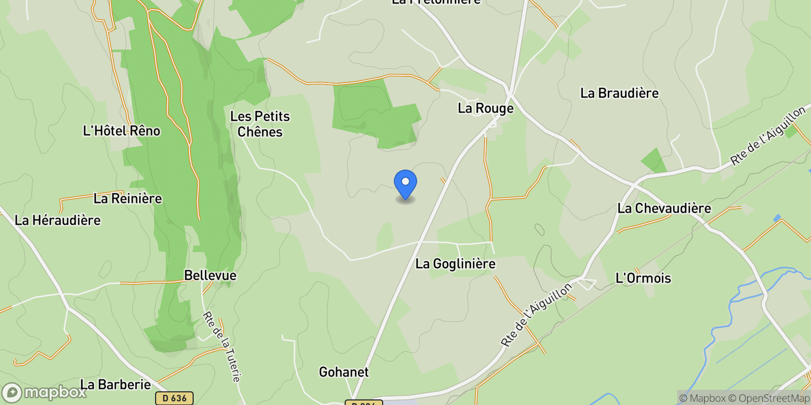 Map showing Val-au-Perche, Normandy, France.