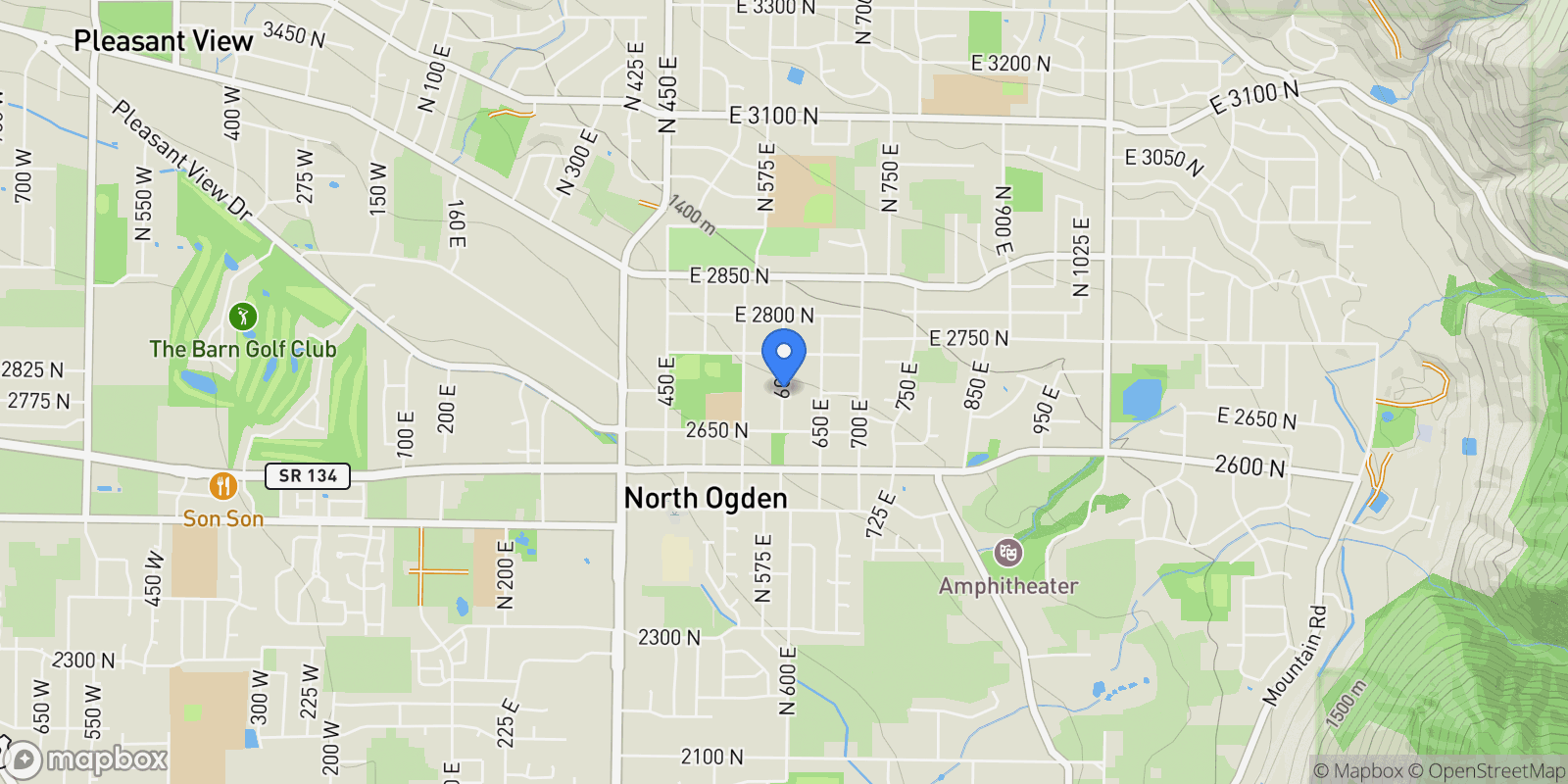 Map showing 2700 N 600 , Pleasant View, UT 84414, Ogden, Utah, United States.