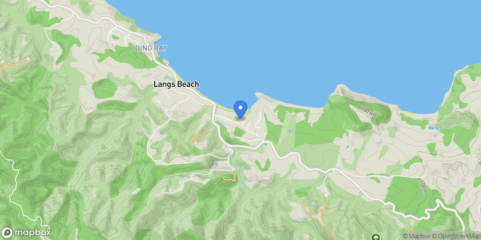 Map showing 35 Hector Lang Drive, Langs Beach 0582, New Zealand, Langs Beach, Northland, New Zealand.