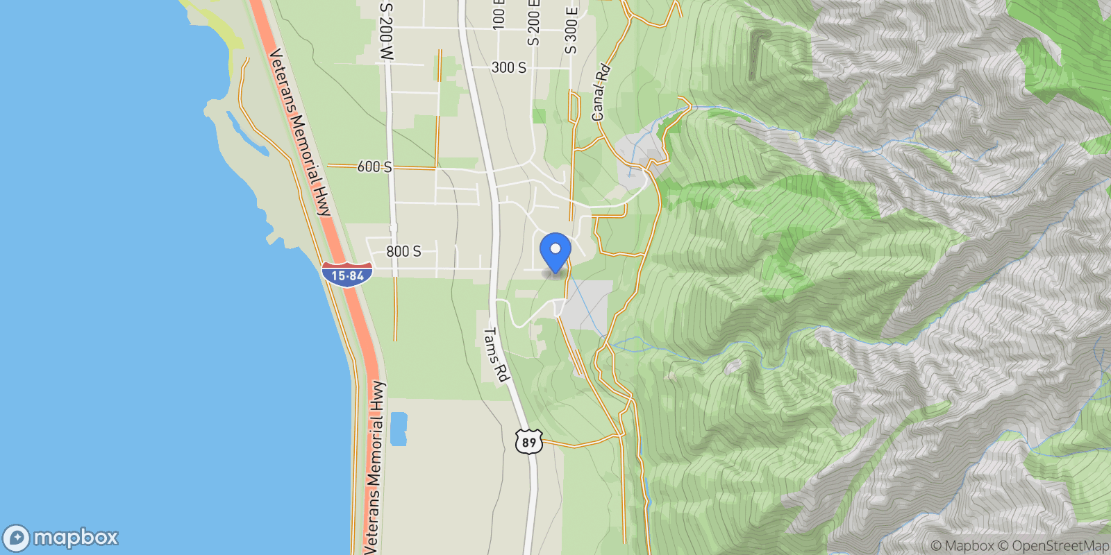 Map showing 833 S 260, Willard, UT 84340, Willard, Utah, United States.