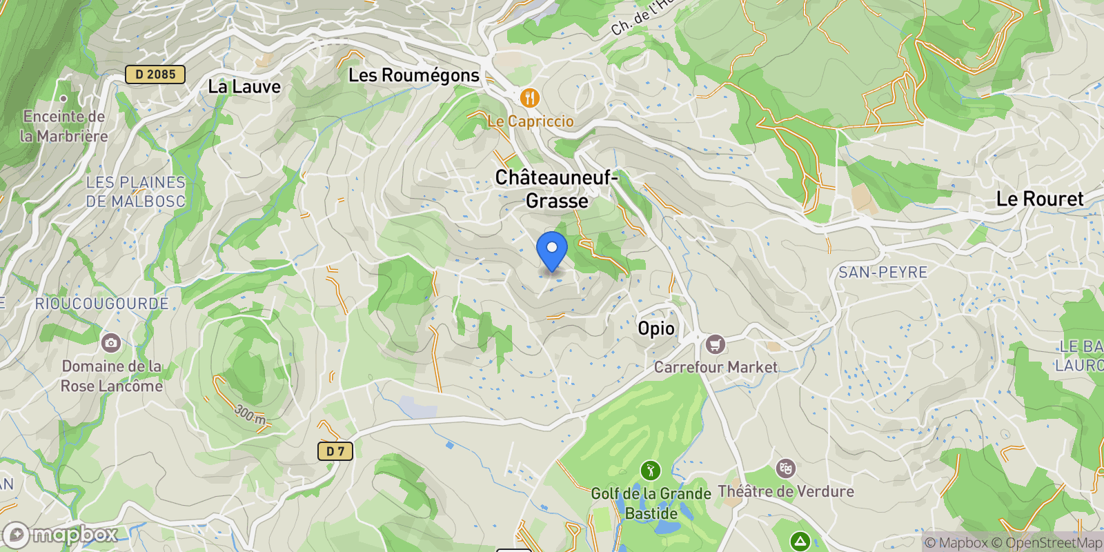 Map showing Châteauneuf, Provence-Alpes-Côte d'Azur, France.