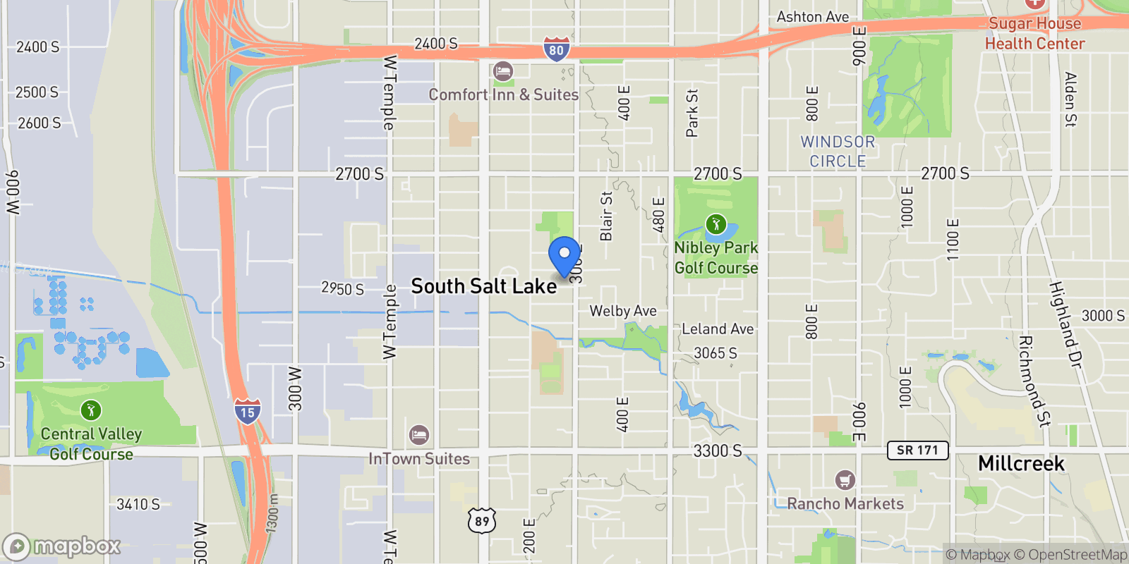 Map showing 291 E Garden Ave, South Salt Lake, UT 84115, Salt Lake City, Utah, United States.