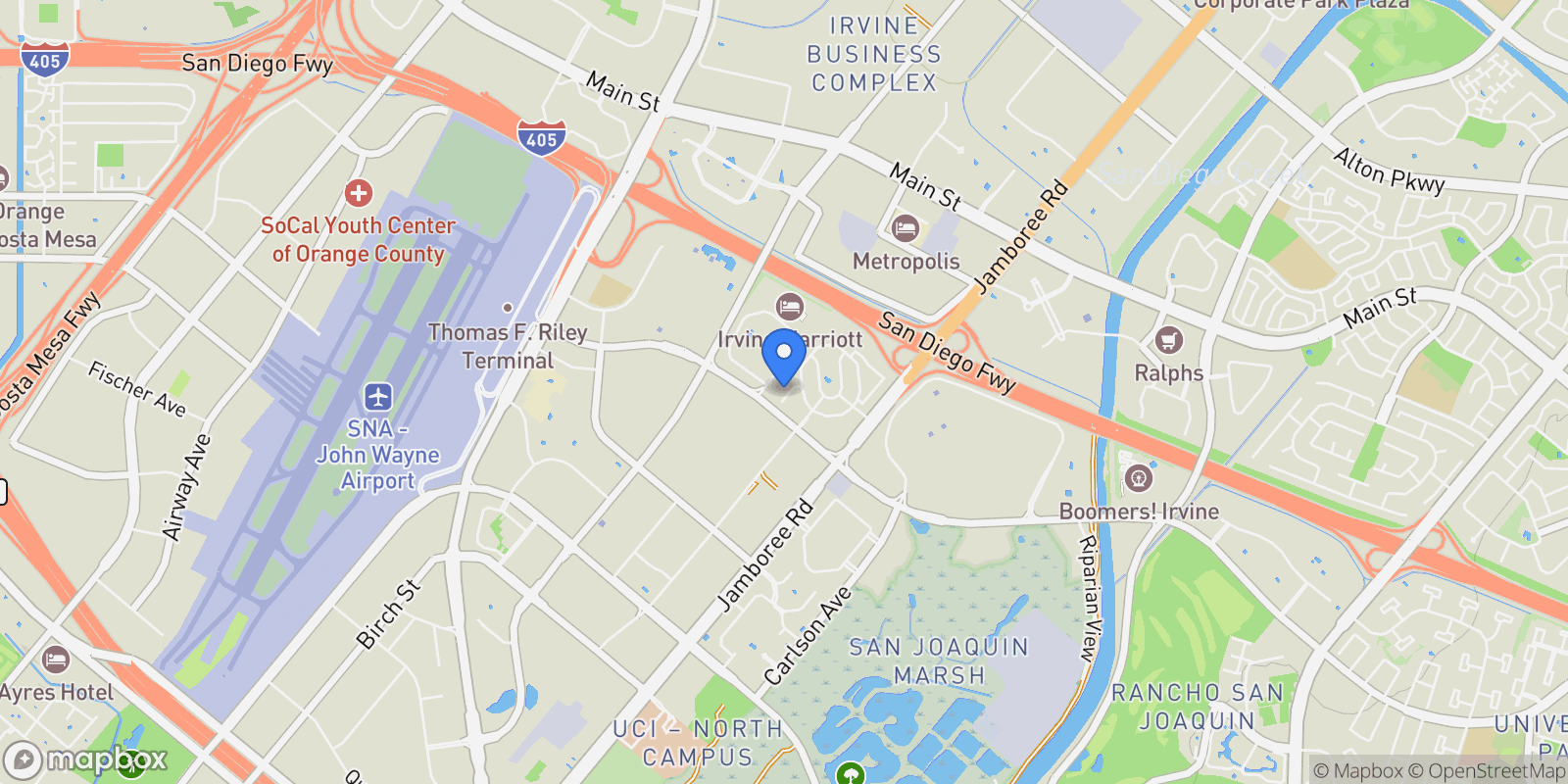 Map showing 25 Delancy, Irvine, California, United States.