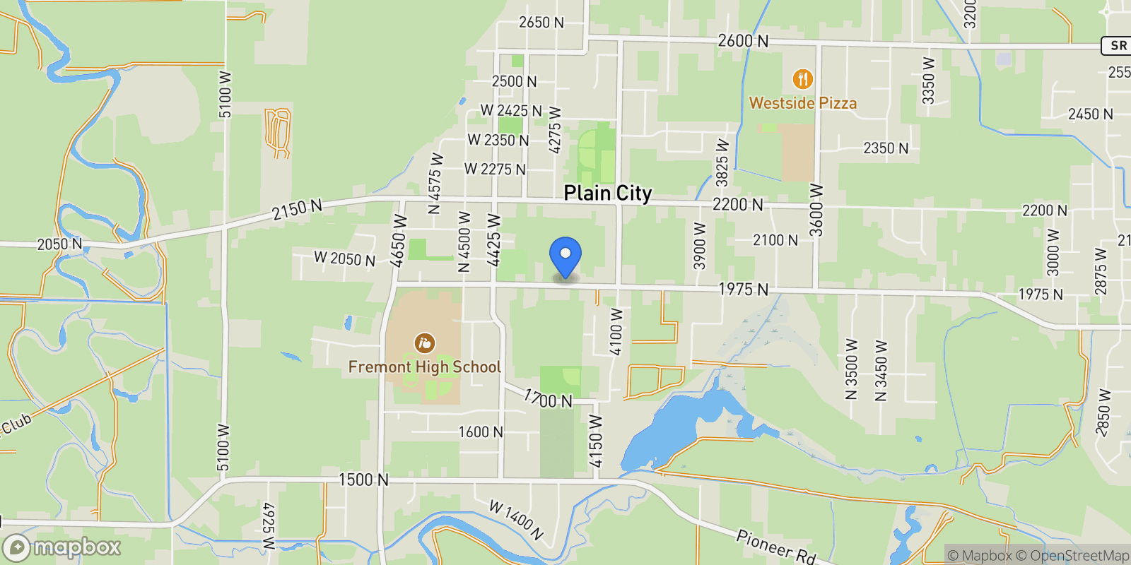 Map showing 4210 W 1975 St , Plain City, UT 84404, Ogden, Utah, United States.