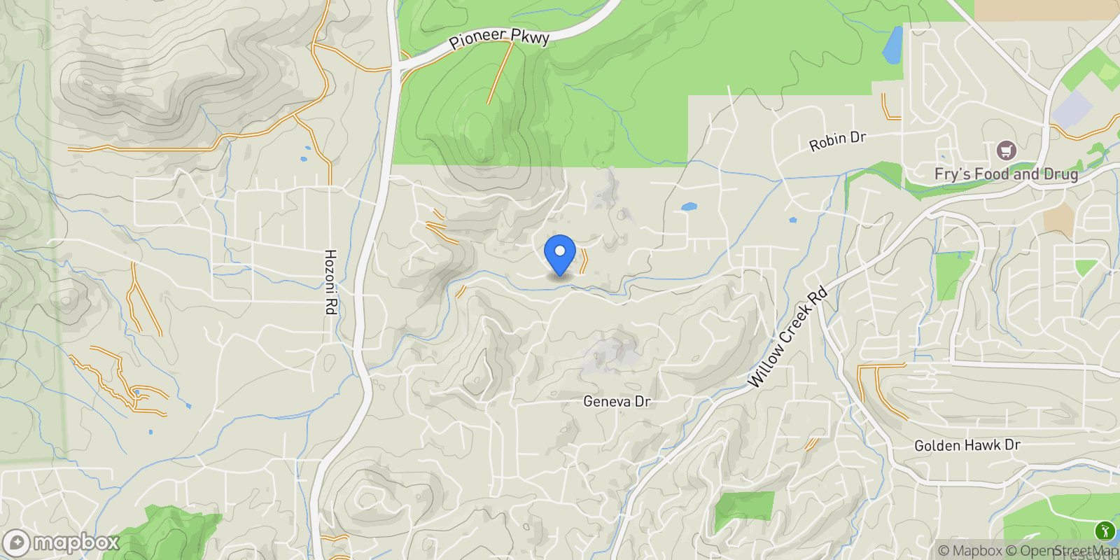 Map showing 2984 La Questa, Prescott, Arizona, United States.