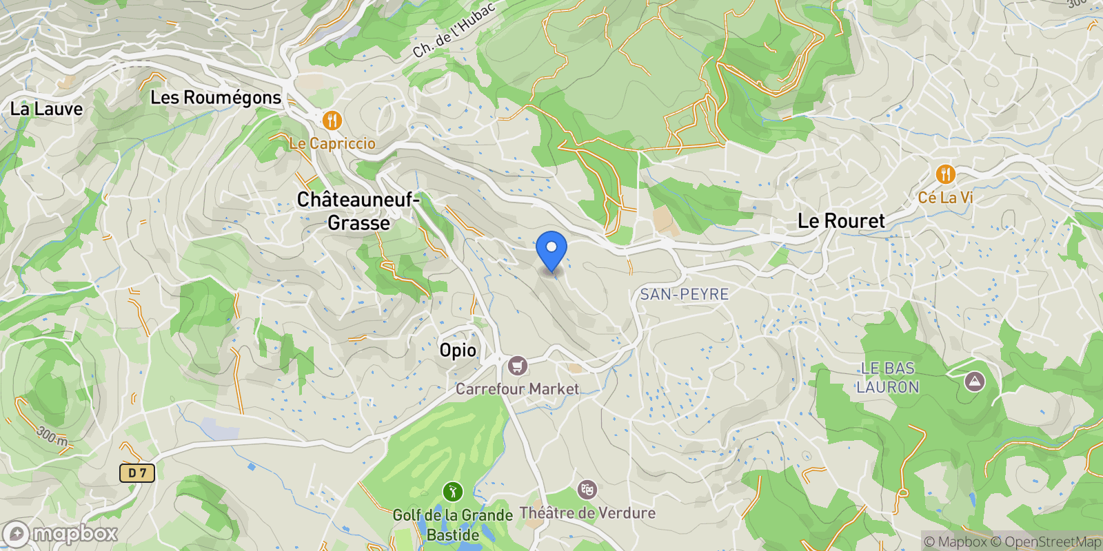 Map showing Châteauneuf, Provence-Alpes-Côte d'Azur, France.