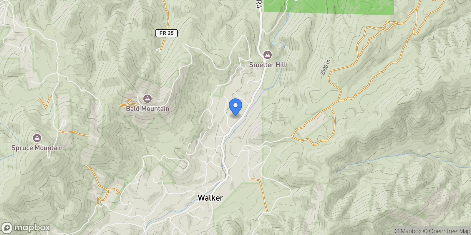 Map showing 5500 S Walker Road, Prescott, Arizona, United States.