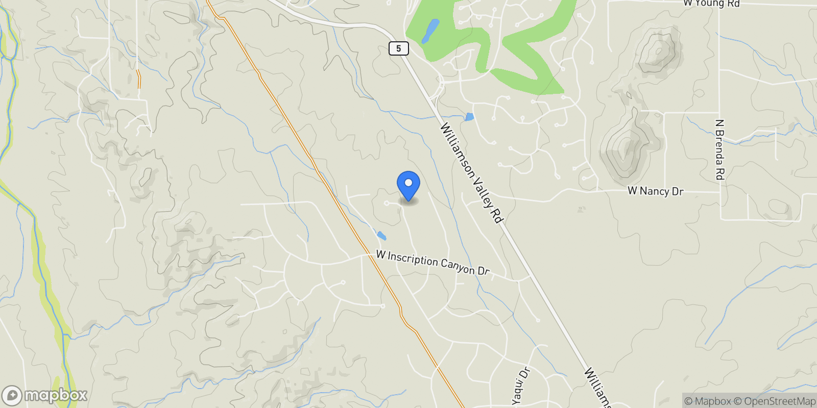 Map showing 14031 N Signal Hill, Prescott, Arizona, United States.