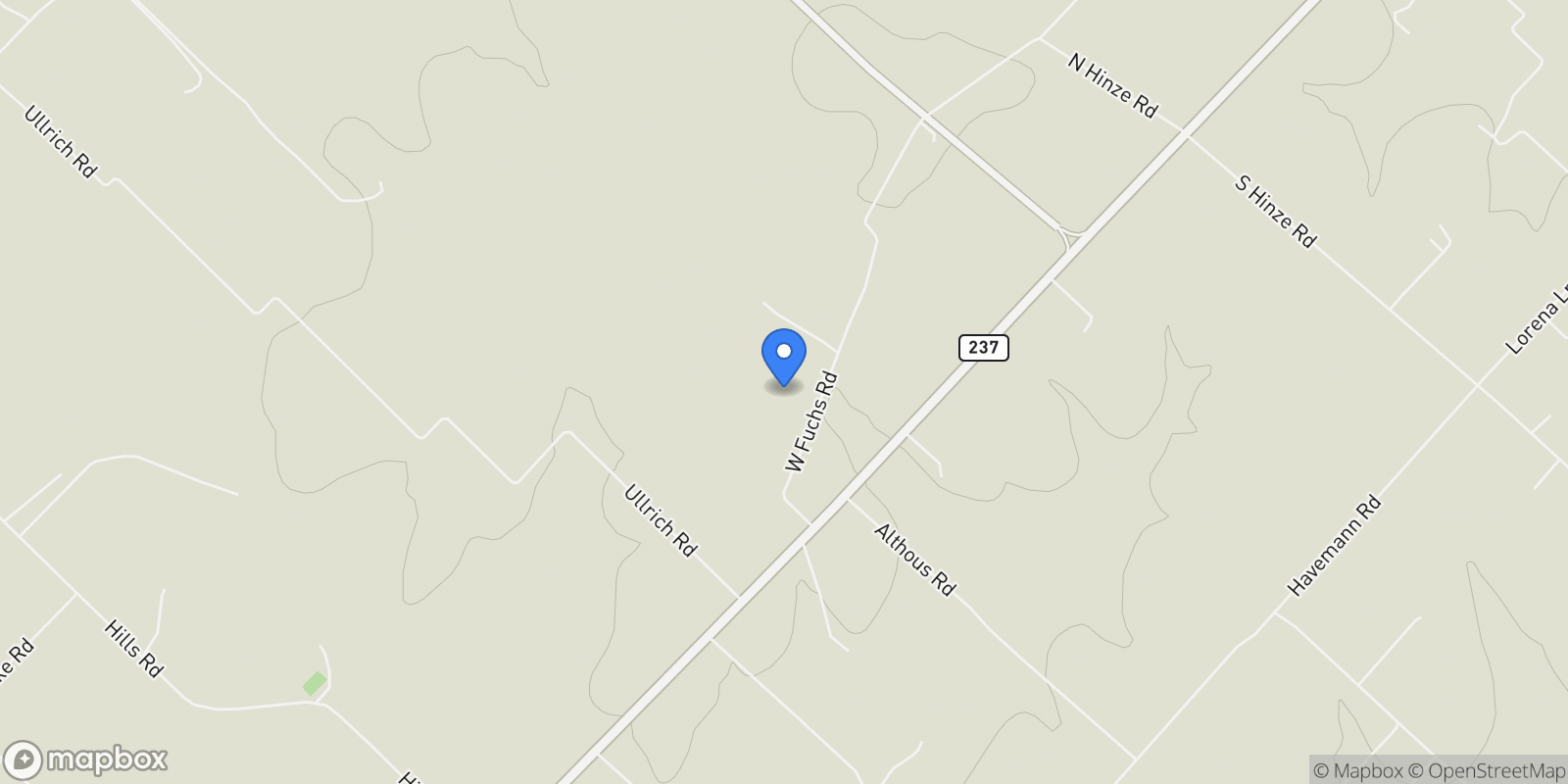 Map showing 230 Vineyard View Trail Lot 24, Carmine, TX 78932, Carmine, Texas, United States.