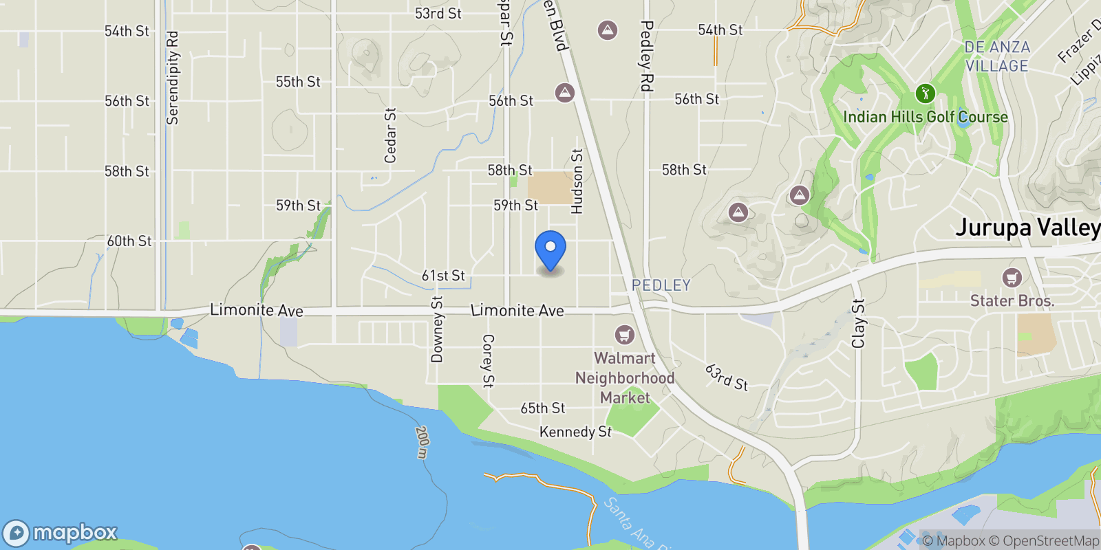 Map showing 9061 Limonite, Jurupa Valley, CA 92509, Jurupa Valley, California, United States.