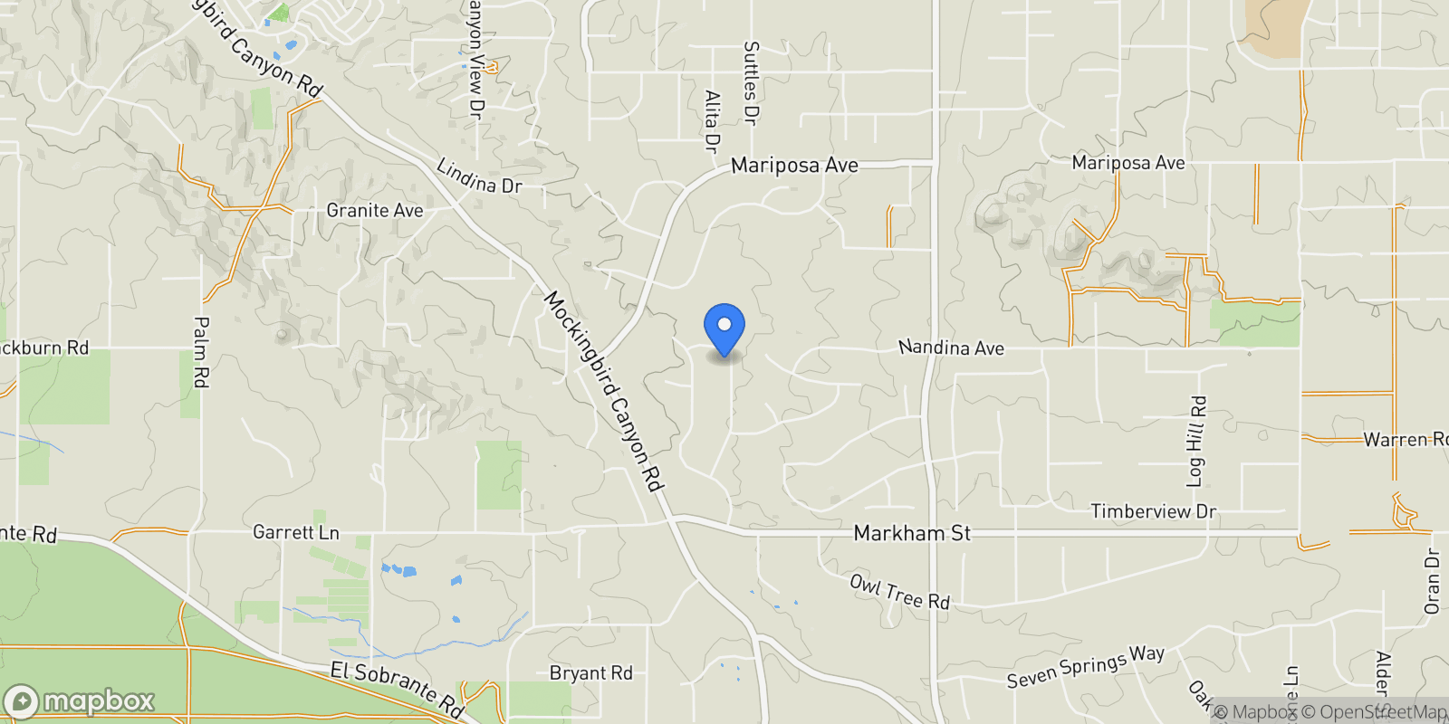 Map showing 17549 Bretton Woods, Riverside, CA 92504, Riverside, California, United States.