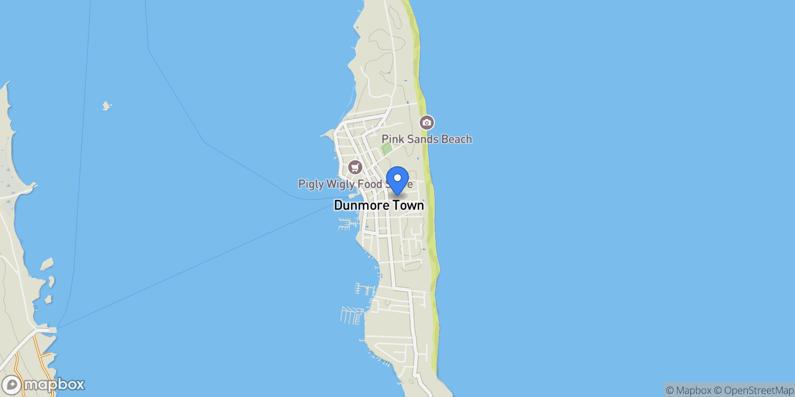 Map showing Java Estate #10439670, Harbour Island, HI NA, Dunmore Town, Harbour Island, The Bahamas.