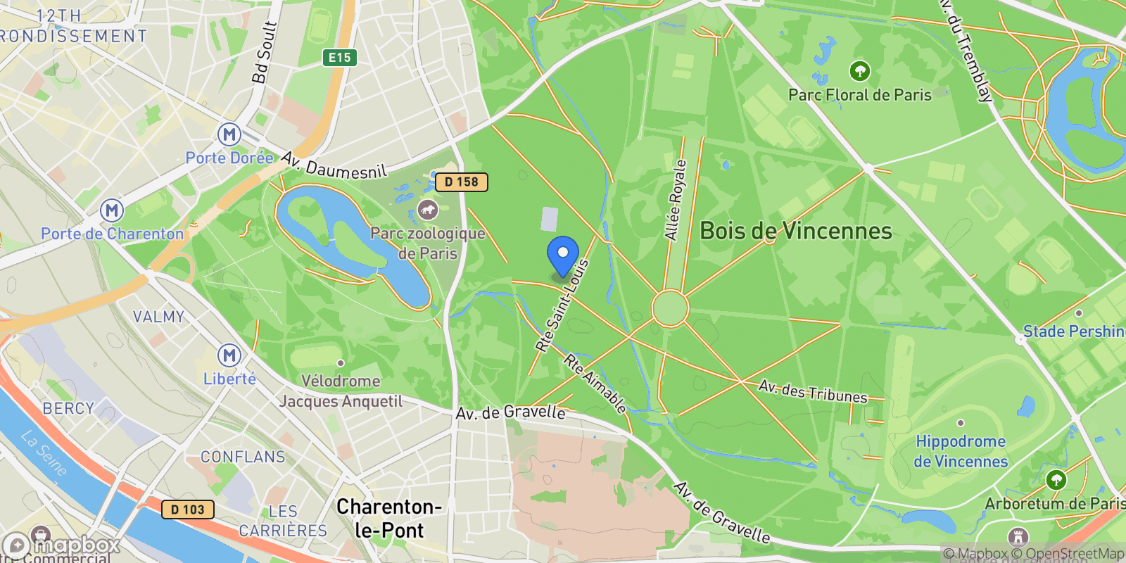 Map showing Paris, Île-de-France, France.