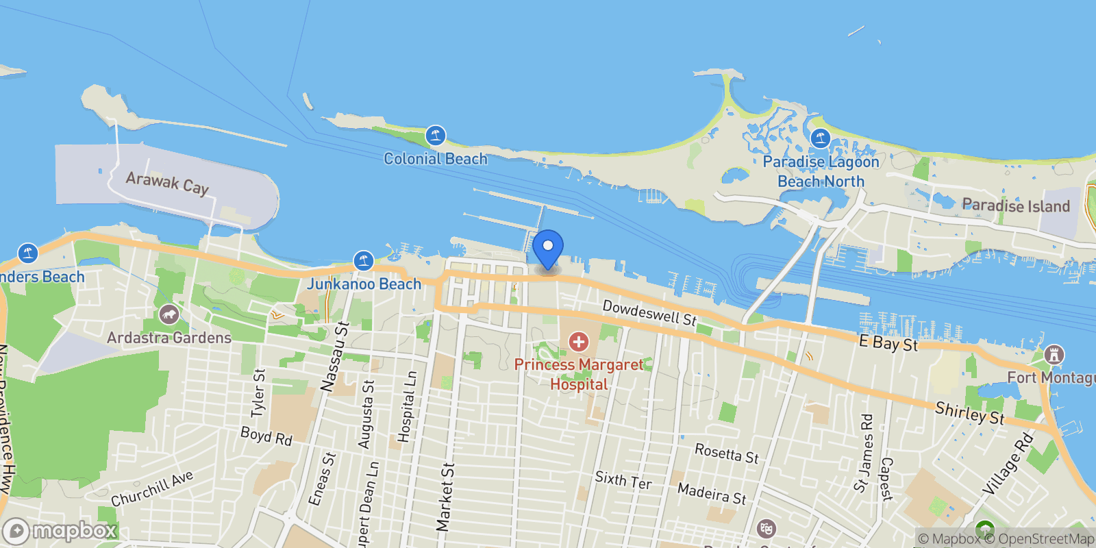 Map showing Unit 6 Eastwind Properties, Phase 1 Condominium, Nassau, NP 00000, Nassau, New Providence, The Bahamas.