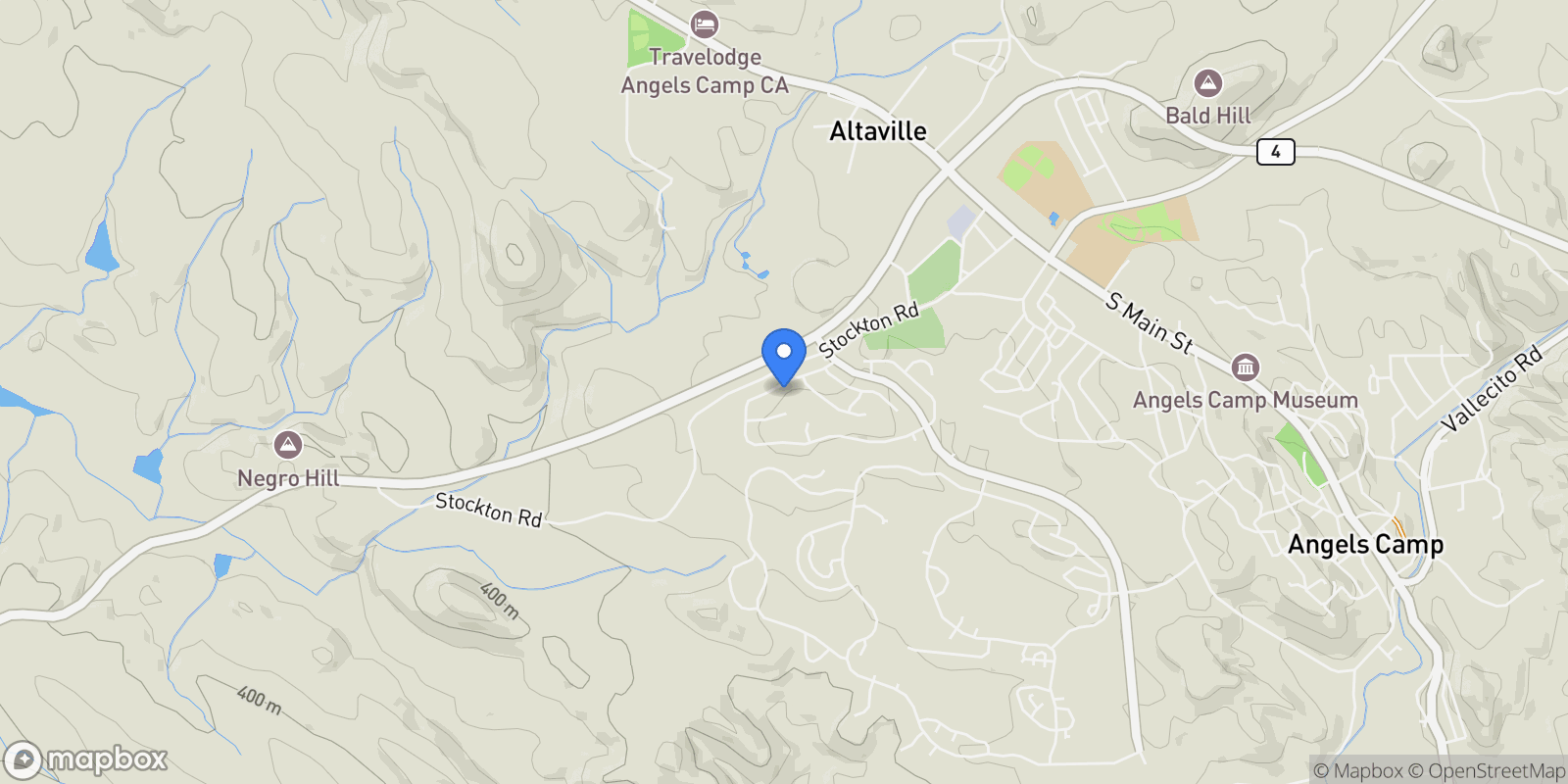Map showing 431 Live Oak Drive, Angels Camp, CA 95222, Angels Camp, California, United States.