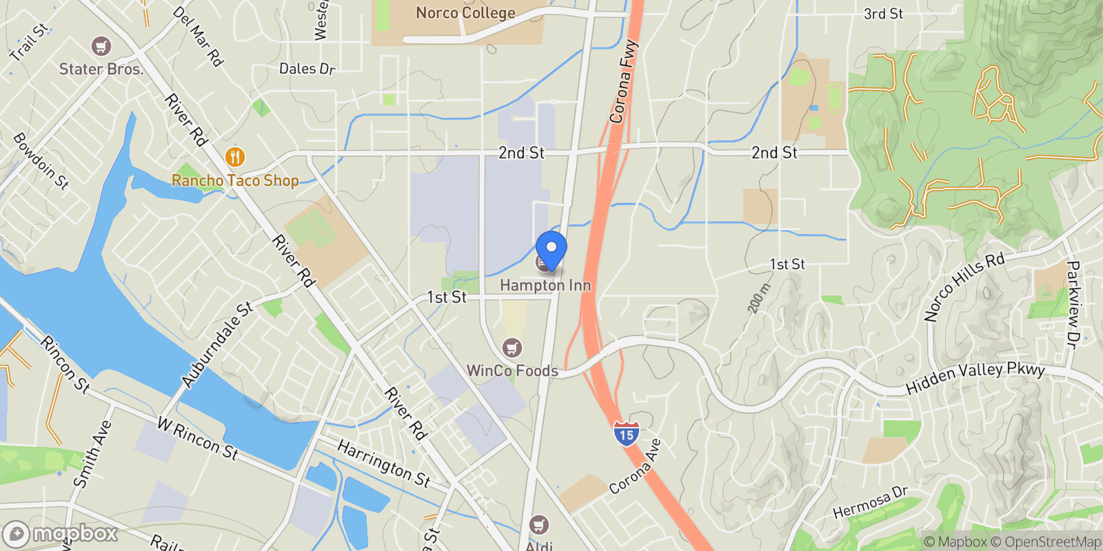 Map showing 1775 Acre Street, Norco, CA 92860, Norco, California, United States.