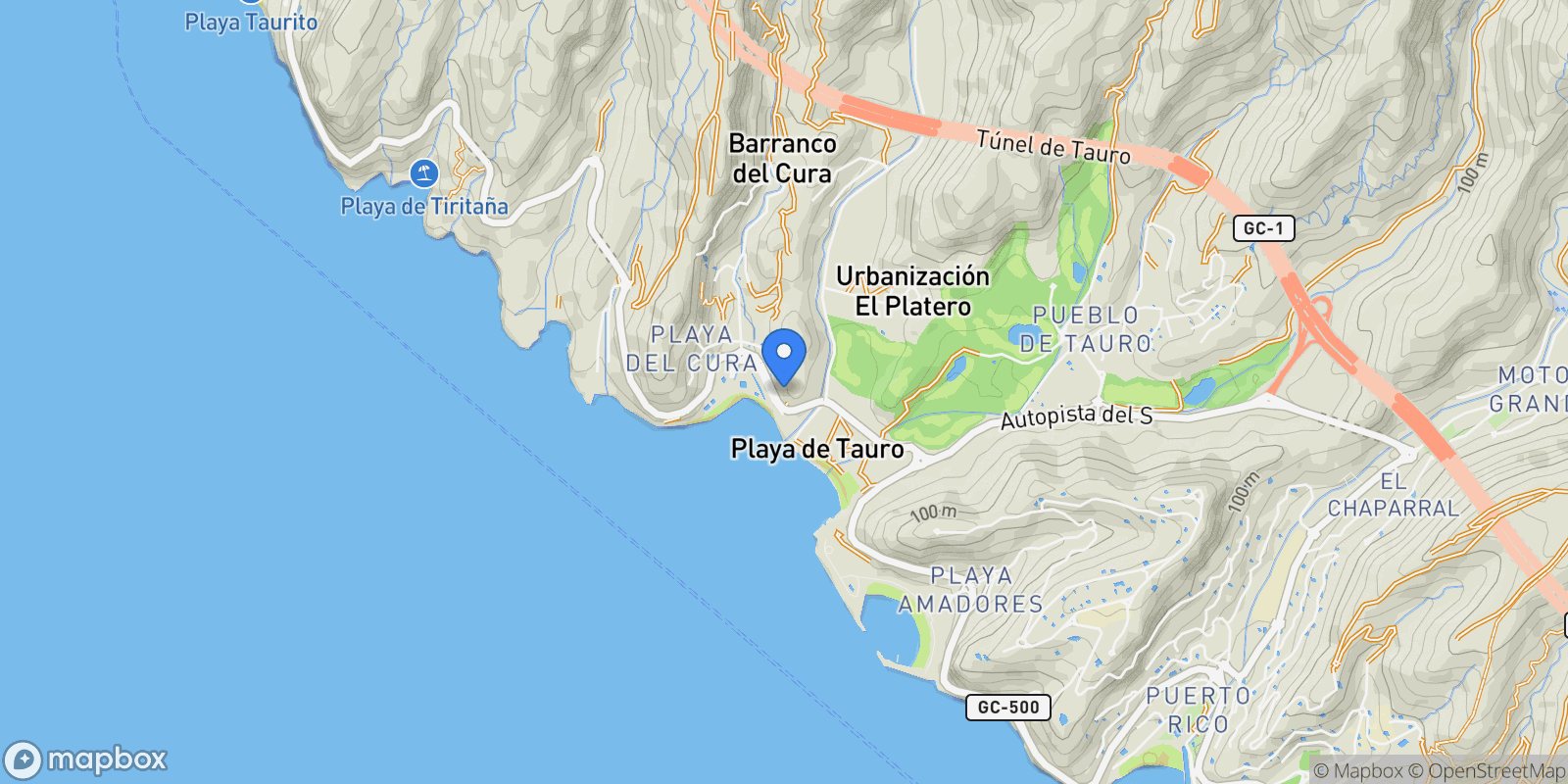 Map showing C. Paíño, 5, 35138 Mogán, Las Palmas, Spain, Mogan, Canary Islands, Spain.