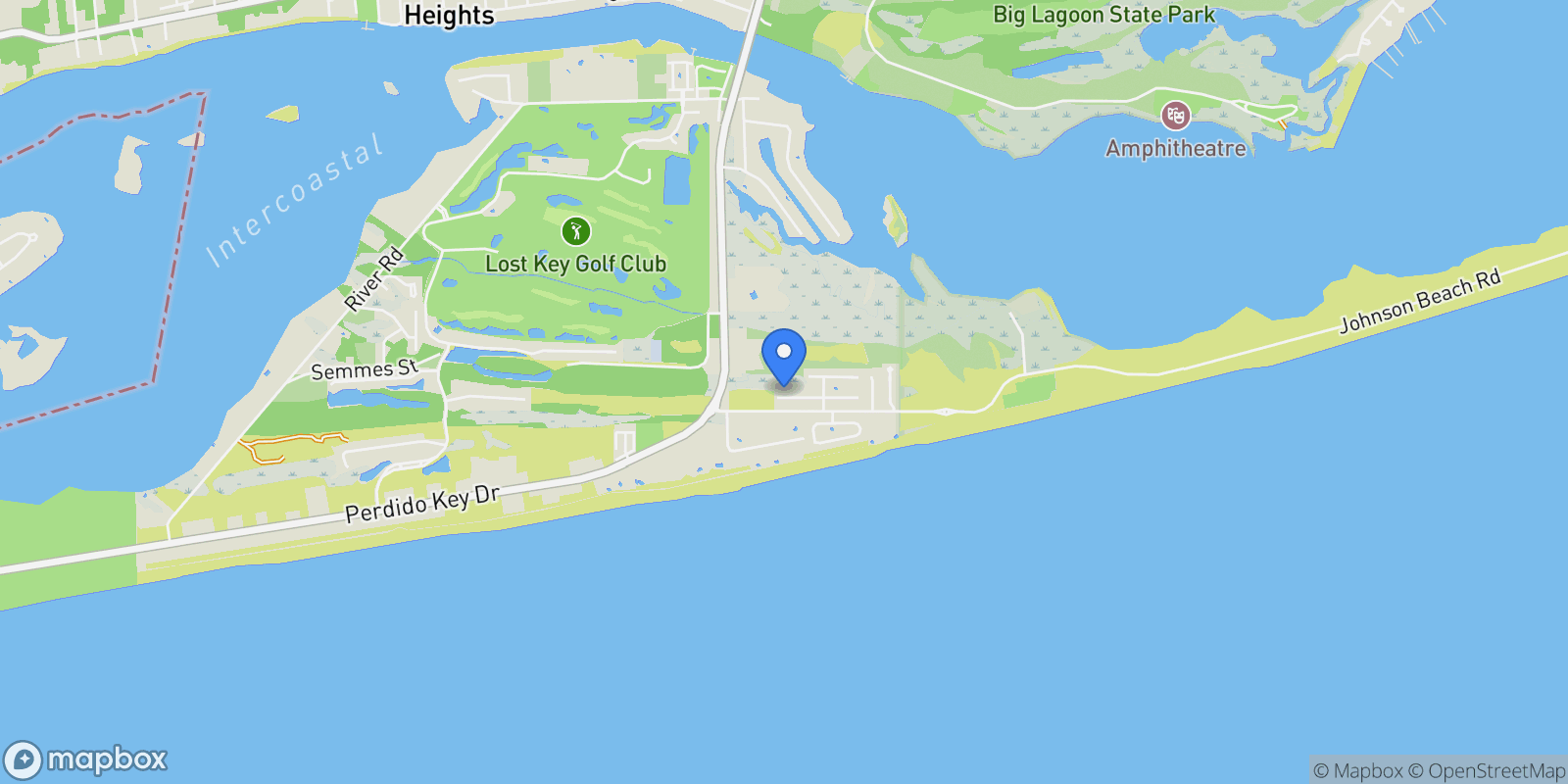 Map showing 864 Sailfish Ct, Perdido Key, FL 32507, Pensacola, Florida, United States.