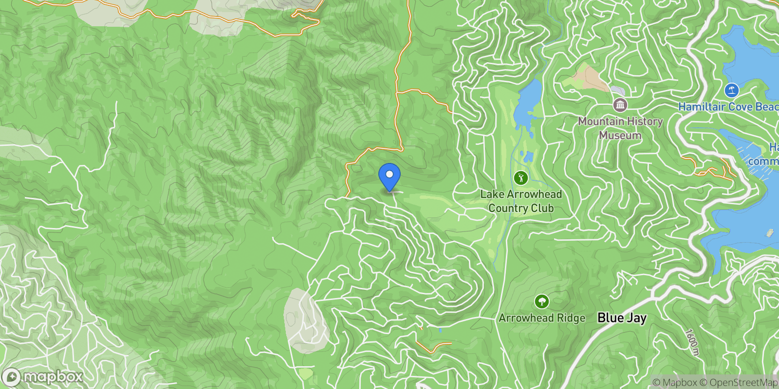 Map showing 260 El Dorado Drive, Lake Arrowhead, CA 92352, Lake Arrowhead, California, United States.