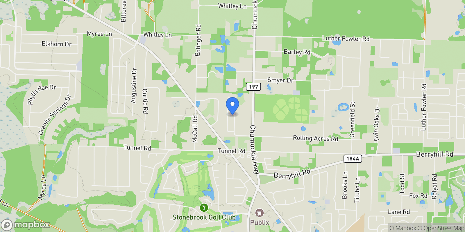 Map showing 6094 Cherry Hill  Cir, Pace, FL 32571, Pace, Florida, United States.