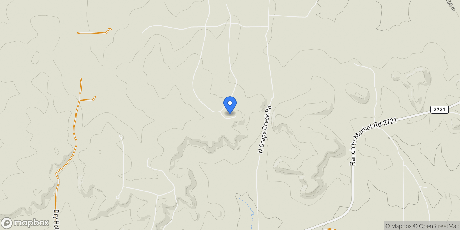 Map showing 115 Trophy Oak Point , Fredericksburg, TX 78624, Fredericksburg, Texas, United States.
