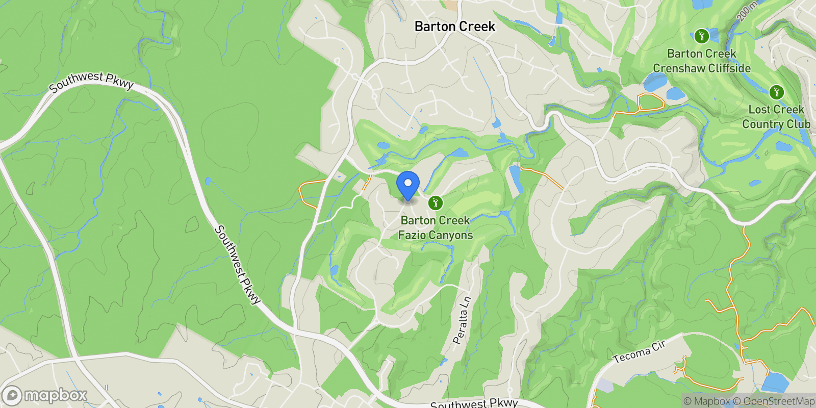 Map showing 4401 Amarra Drive #13 , Austin, TX 78735, Austin, Texas, United States.