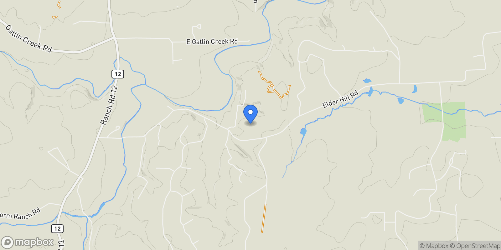 Map showing 2874 Elder Hill Road, Driftwood, TX 78619, Driftwood, Texas, United States.