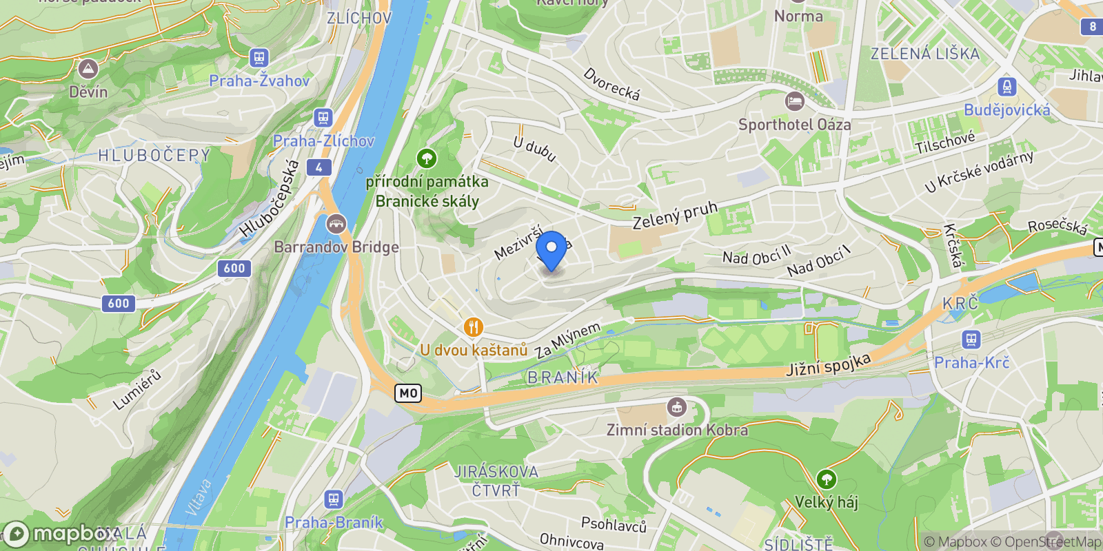 Map showing Na Usedlosti , Prague, 104, Prague, Prague, Czechia.
