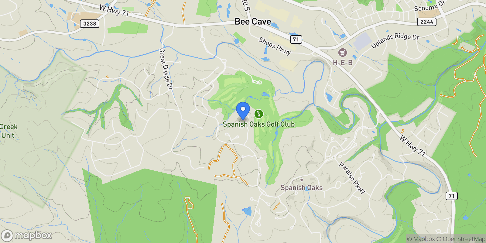 Map showing 12625 Maidenhair Lane Unit 31 , Austin, TX 78738, Bee Cave, Texas, United States.