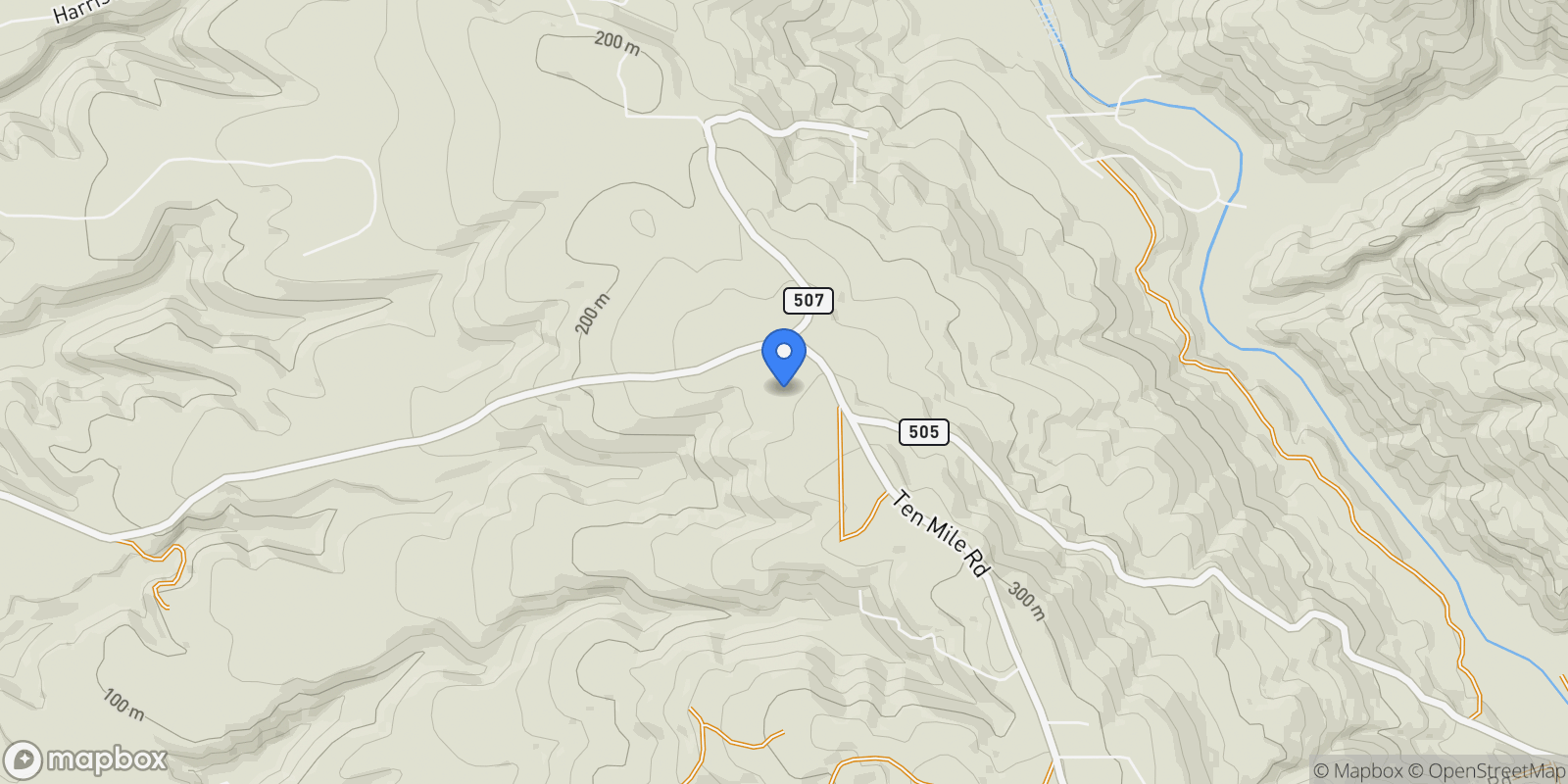 Map showing 40811 Eureka Hill Road, Point Arena, California, United States.