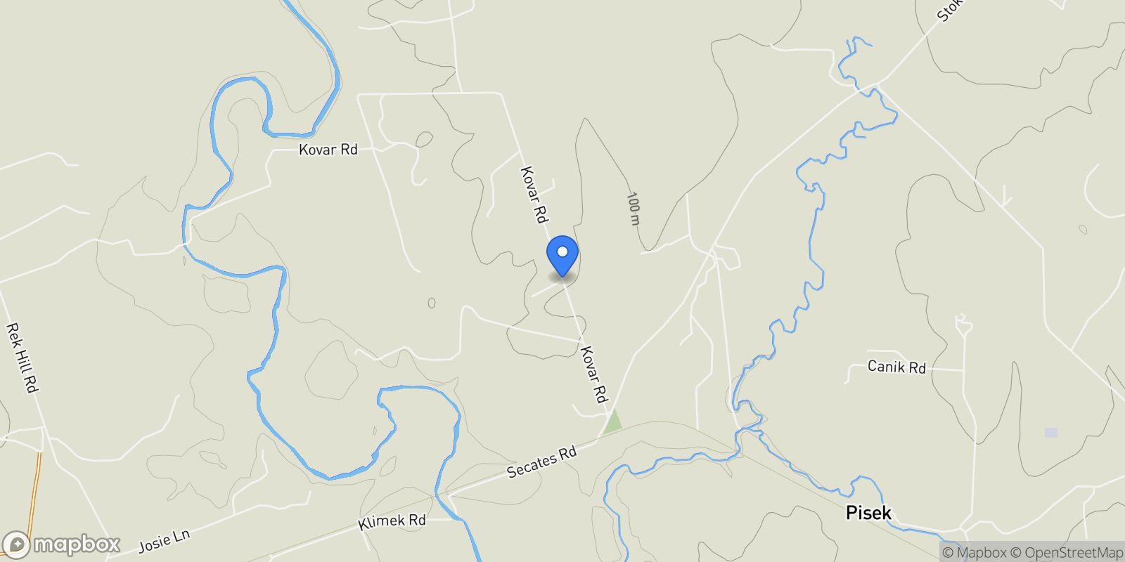 Map showing 6230 Kovar Road, Fayetteville, TX 78940, Fayetteville, Texas, United States.