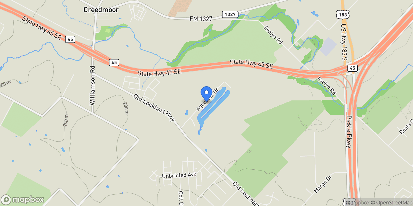 Map showing 12509 Aquaplex Drive , Buda, TX 78610, Buda, Texas, United States.