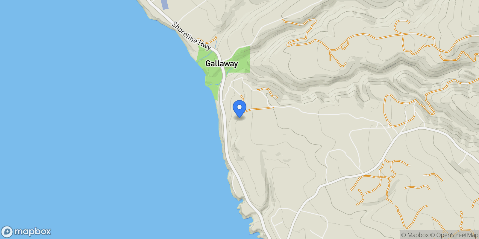 Map showing 28651 S Highway 1, Gualala, California, United States.