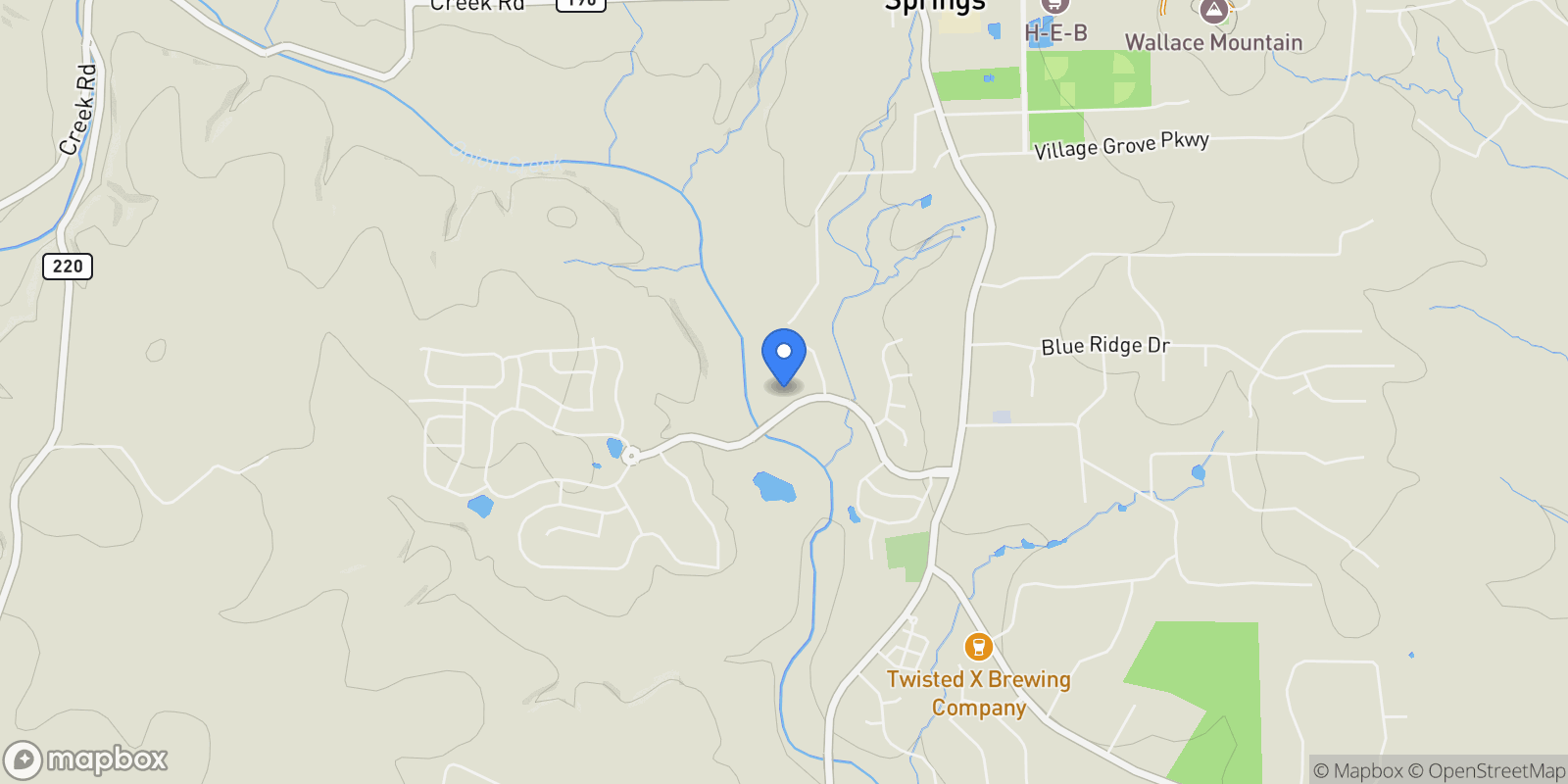 Map showing 420 Waters Edge Cove , Dripping Springs, TX 78620, Dripping Springs, Texas, United States.
