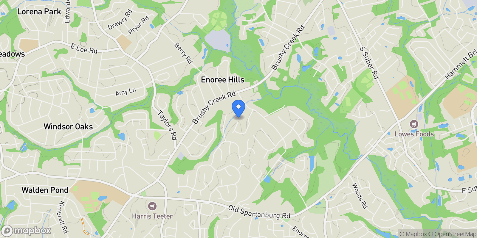 Map showing 36 Riley Hill Court, Greer, SC 29650, Greer, South Carolina, United States.