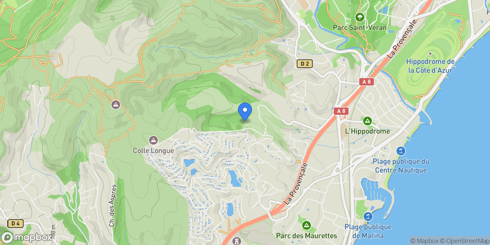 Map showing Villeneuve-Loubet, Provence-Alpes-Côte d'Azur, France.