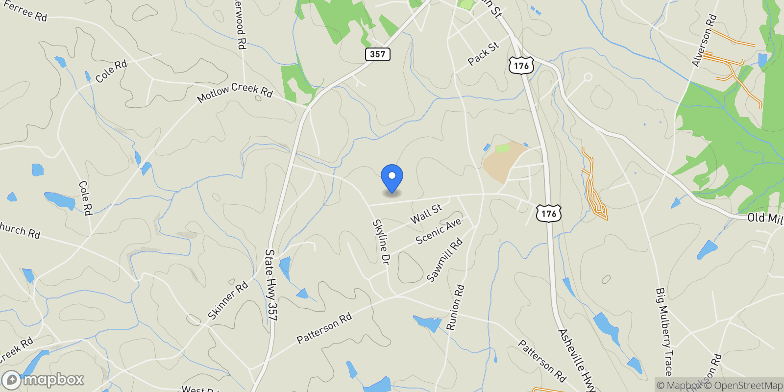 Map showing 814 Campobello Gramling School Road, Campobello, SC 29322, Campobello, South Carolina, United States.