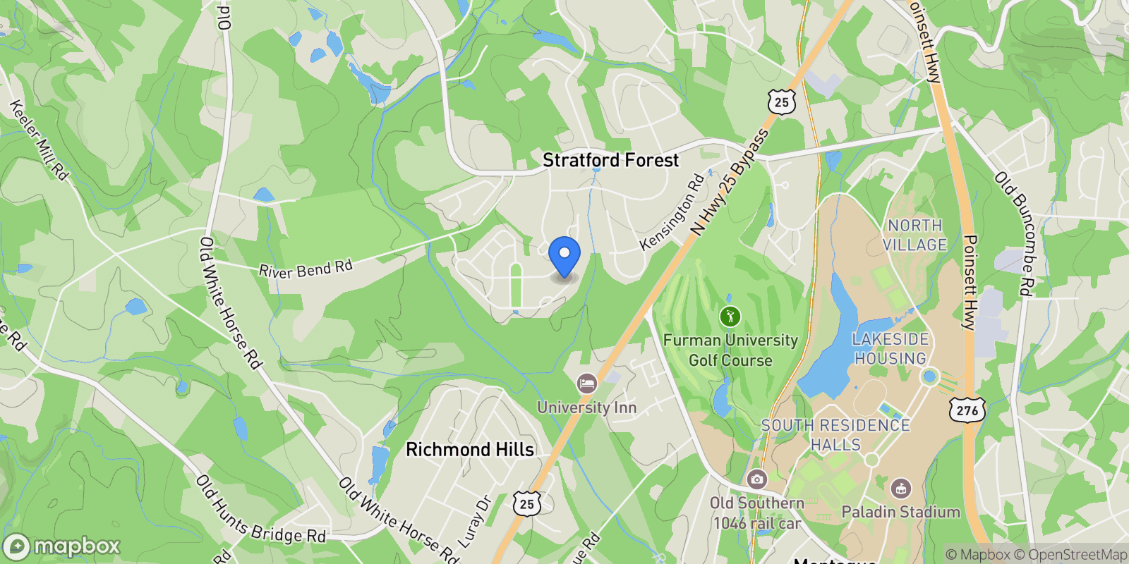 Map showing 519 Palladio Drive, Greenville, SC 29617, Greenville, South Carolina, United States.