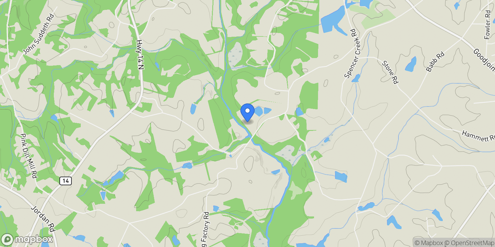 Map showing 4919 Jug Factory Road, Campobello, SC 29322, Campobello, South Carolina, United States.