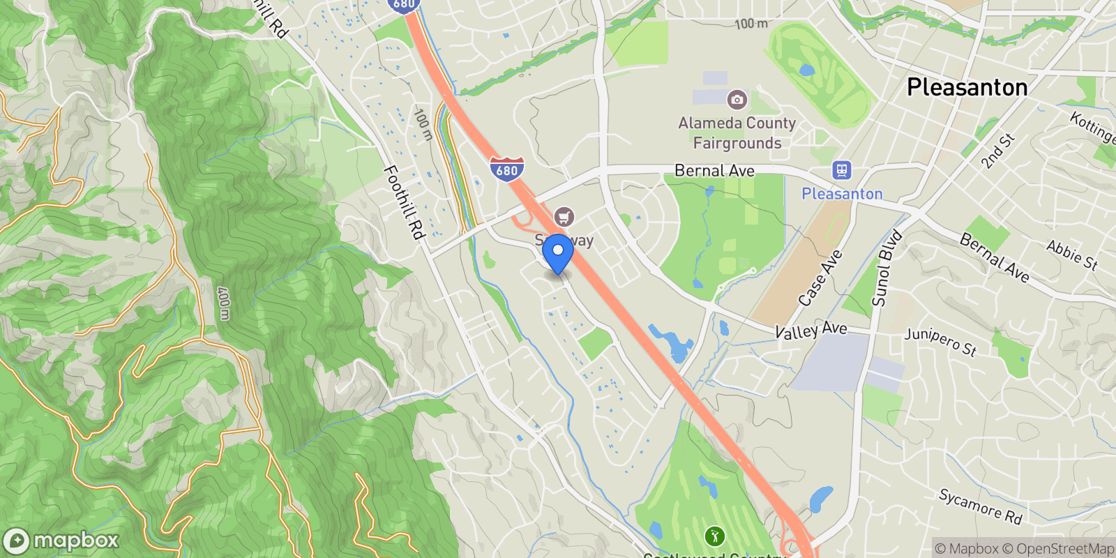 Map showing 2004 W Lagoon Rd, Pleasanton, California, United States.